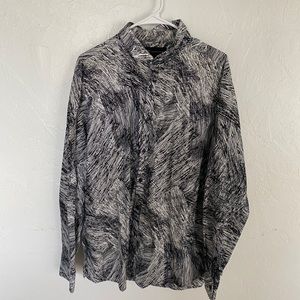 Mens INC Button Down Dress Shirt XL